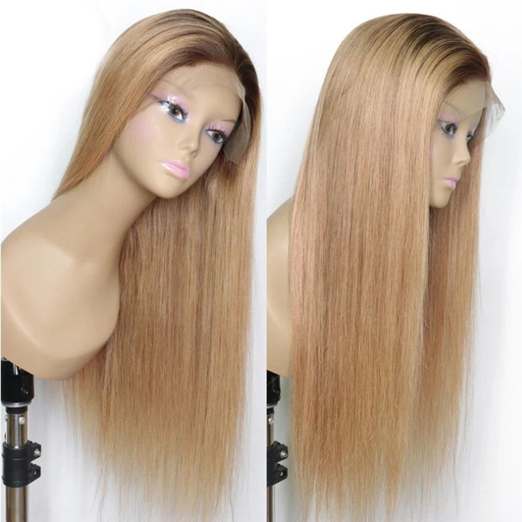 Long Ombre Strawberry Honey Blonde Color Straight Virgin Human Hair