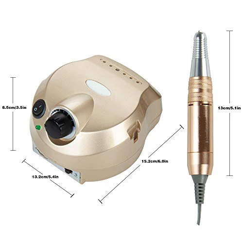 Electric Nail Drill File Machine Pedicure Manicure Machine With Foot Pedal and Drill Bits For Salon Acrylic Gel Nail Art Tools, Blue/pink/white/black etc.
Electric Nail Drill File Machine Pedicure Manicure Machine With Foot Pedal and Drill Bits For Salon Acrylic Gel Nail Art Tools, Blue/pink/white/black etc.