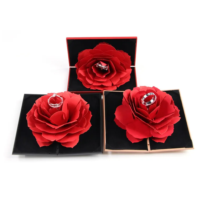 Luxury Fashion Gift Box Rotating Ring Box Wedding Rose Ring Box 
Luxury Fashion Gift Box Rotating Ring Box Wedding Rose Ring Box