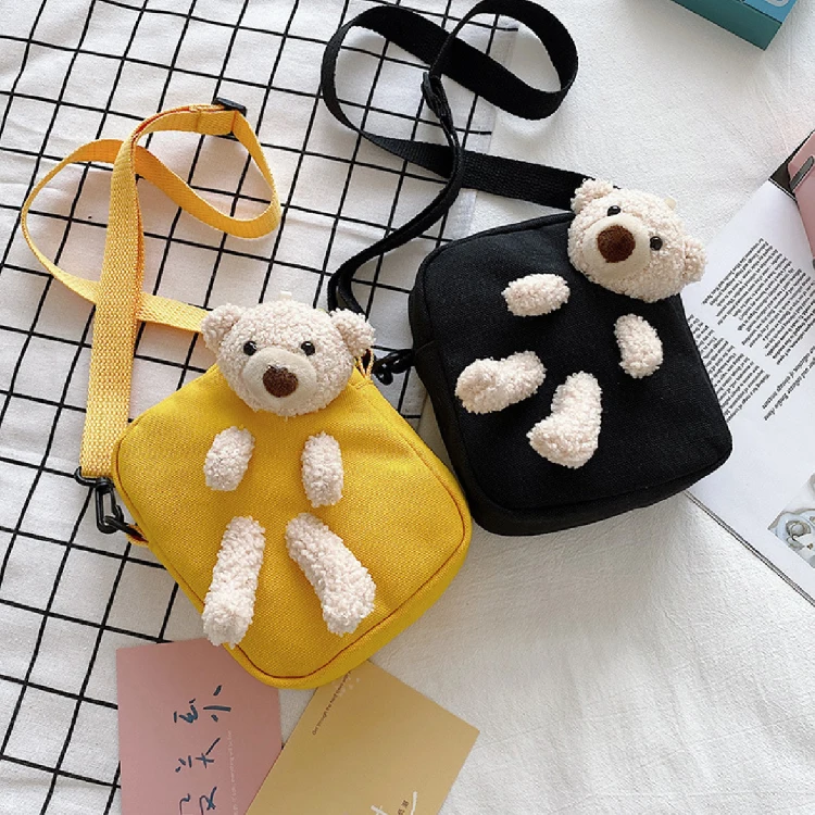Hot Sales cartoon kids bag canvas teddy Casual purse shoulder handbag for girl ladies
Hot Sales cartoon kids bag canvas teddy Casual purse shoulder handbag for girl ladies