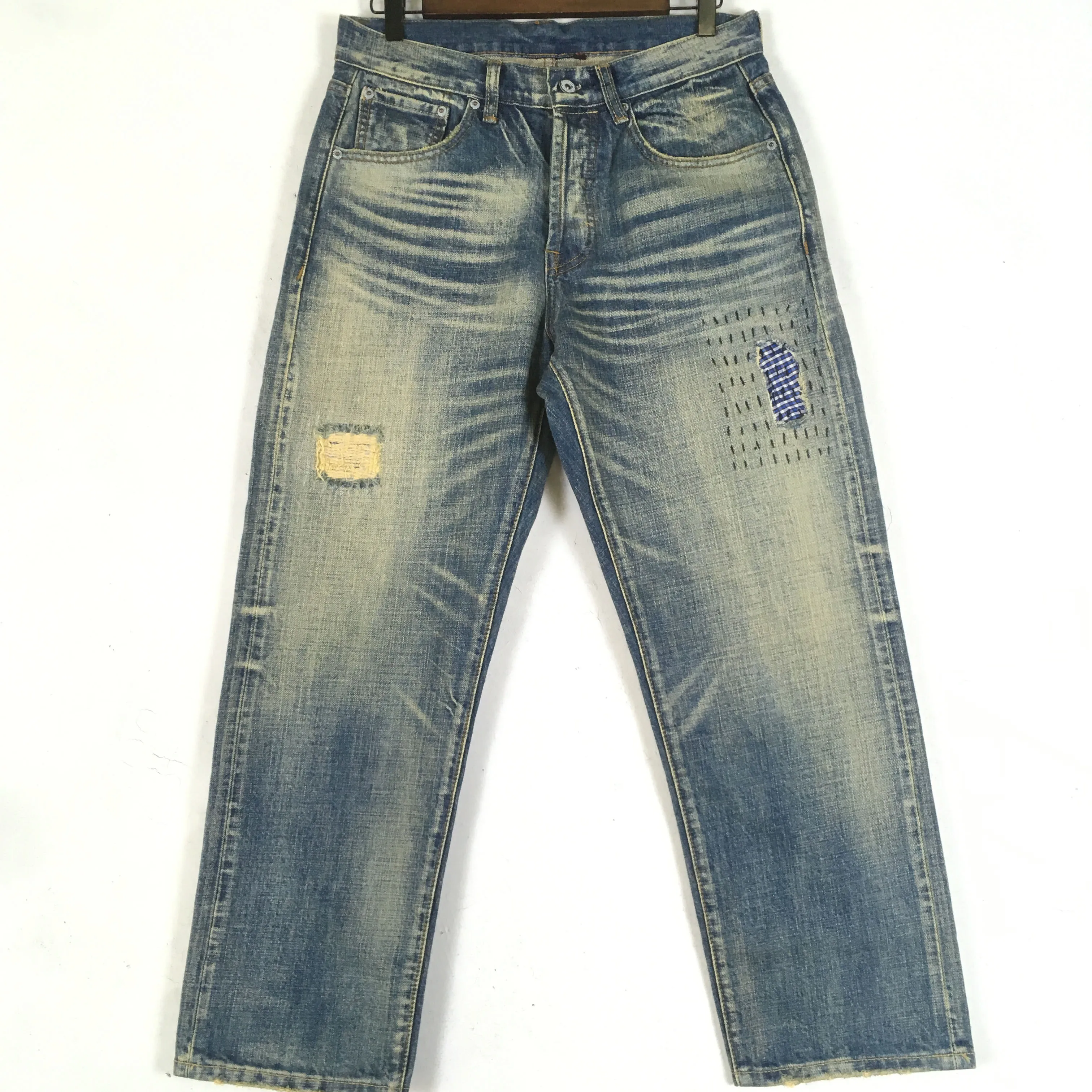 New design Varnished Jeans Men's Hole Patch Embroidery Soft Cotton Elastic ripped patch Slim Pants Red Ears jeans, Customized color
New design Varnished Jeans Men's Hole Patch Embroidery Soft Cotton Elastic ripped patch Slim Pants Red Ears jeans, Customized color