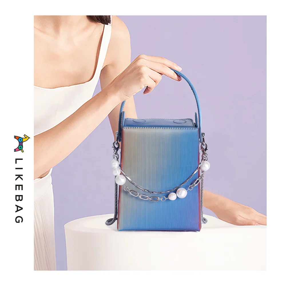 LIKEBAG Fashion Street sty beaded moblie phone bag for women new korean version pearl chain shoulder crossbody bag with Radiance
LIKEBAG Fashion Street sty beaded moblie phone bag for women new korean version pearl chain shoulder crossbody bag with Radiance