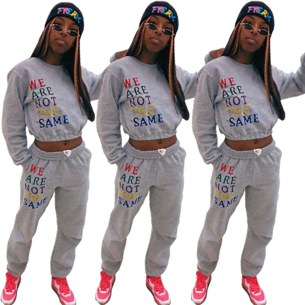 AI183-8109 Ladies casual letter printing long-sleeved sweatshirt plus fleece sweater Ladies two-piece suit women clothing
AI183-8109 Ladies casual letter printing long-sleeved sweatshirt plus fleece sweater Ladies two-piece suit women clothing