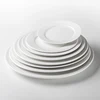 Dishwasher Safe Ceramic Hotel Buffet White Ceramic Dishware, European Sets Of Dishes, Bone China Quarter Plate@
