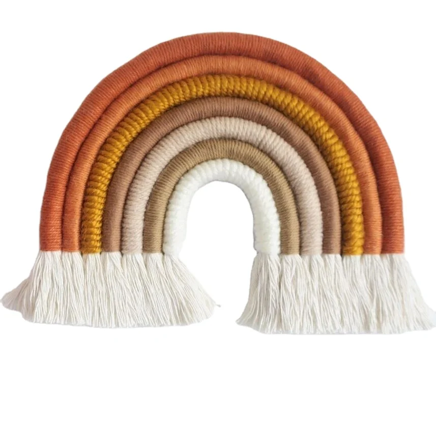 Home Decoration Room Big Size Macrame Woven Ornaments Photo Props Rainbow Wall Hanging
Home Decoration Room Big Size Macrame Woven Ornaments Photo Props Rainbow Wall Hanging