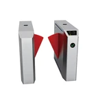 Fingerprint Turnstile High Speed Fingerprint Flap Turnstile Double Swing Turnstile Gate For School Office CBD