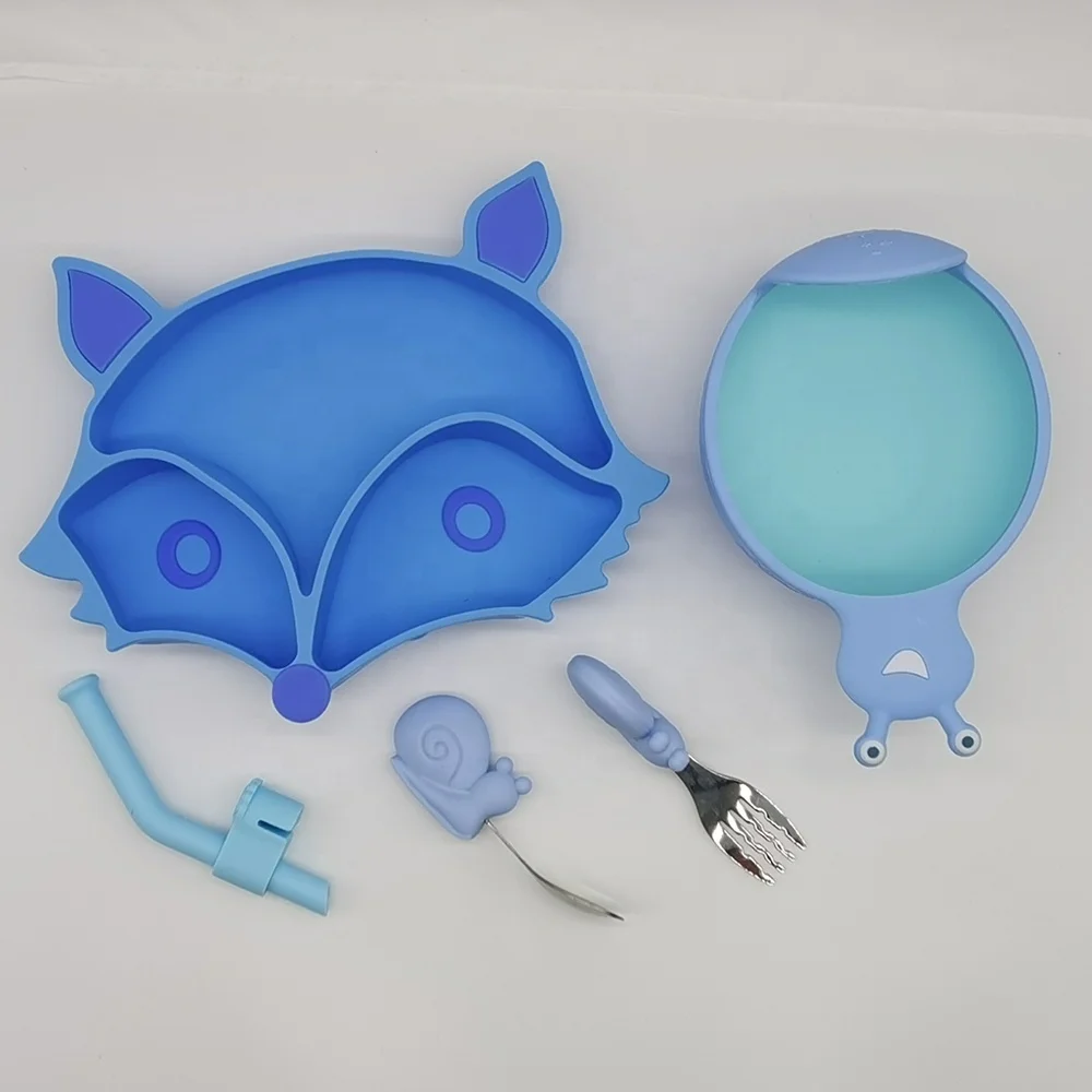New Style Tableware Baby Feeding Eating Bowl Silicone Cartoon Tableware Set For Children And Baby
New Style Tableware Baby Feeding Eating Bowl Silicone Cartoon Tableware Set For Children And Baby