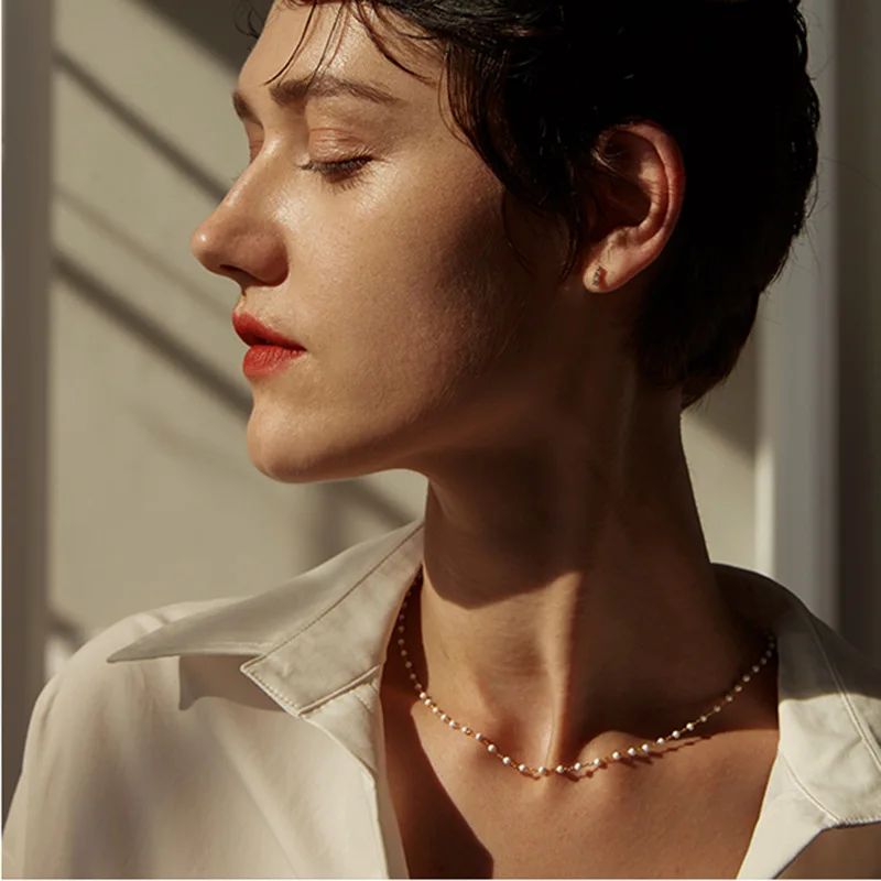 Damila Fashion Pearl Choker Necklace Silver 18k Gold Natural Pearl Necklace Jewelry For Women, White
Damila Fashion Pearl Choker Necklace Silver 18k Gold Natural Pearl Necklace Jewelry For Women, White