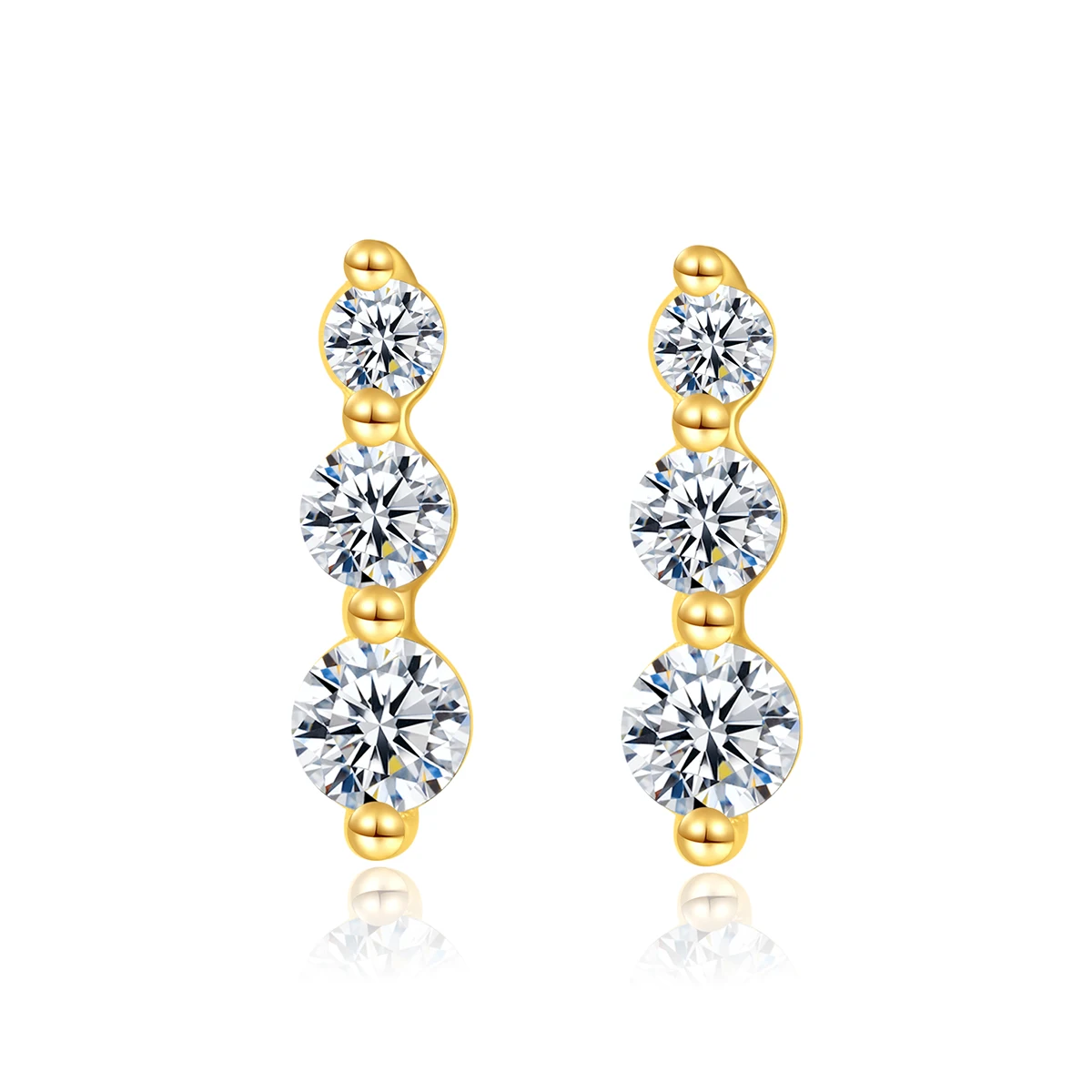 CZCITY New Trendy Simple Round Zircon Earring S925 Sterling Silver Pagoda Bar Minimalist Vintage Jewelry Gold Plated
CZCITY New Trendy Simple Round Zircon Earring S925 Sterling Silver Pagoda Bar Minimalist Vintage Jewelry Gold Plated