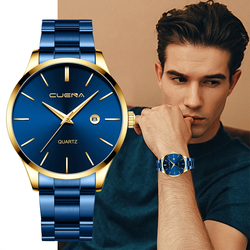 CUENA brand 30m waterproof classic movt quartz stainless steel back man watches, 17 colors
CUENA brand 30m waterproof classic movt quartz stainless steel back man watches, 17 colors