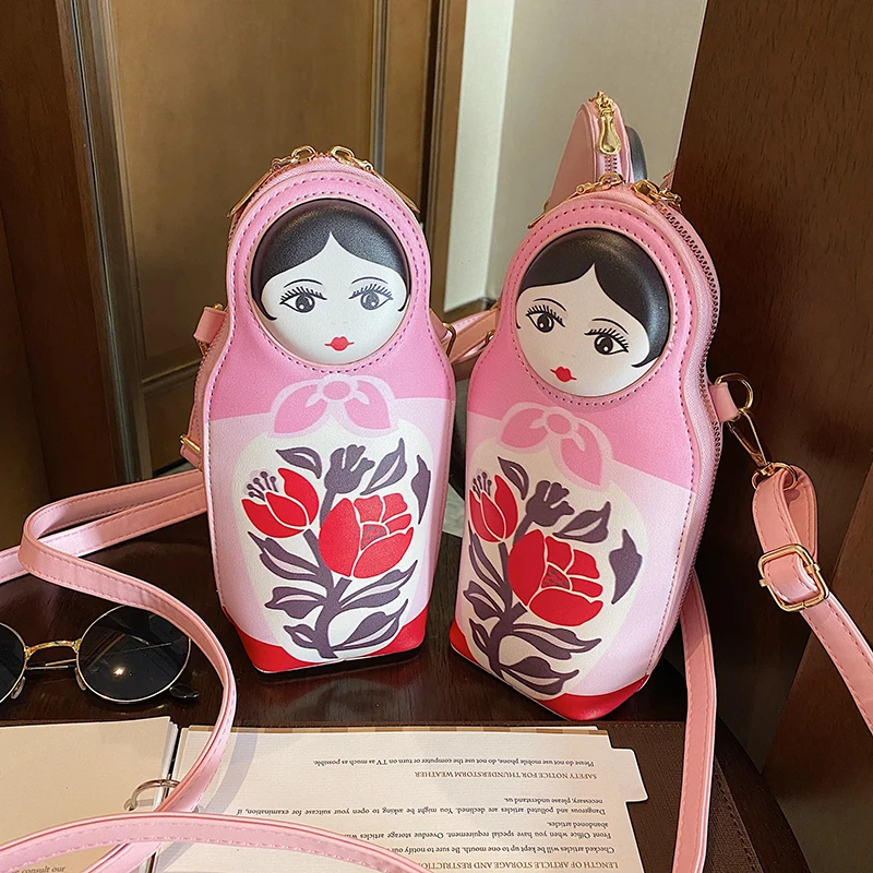 Wholesale Trendy Matryoshka doll purse Funny Handbags girls cute Purses Small Fashion and ladies purses and bag, Picture color
Wholesale Trendy Matryoshka doll purse Funny Handbags girls cute Purses Small Fashion and ladies purses and bag, Picture color