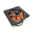 High efficiency fan case square wall exhaust flow ventilation axial fan