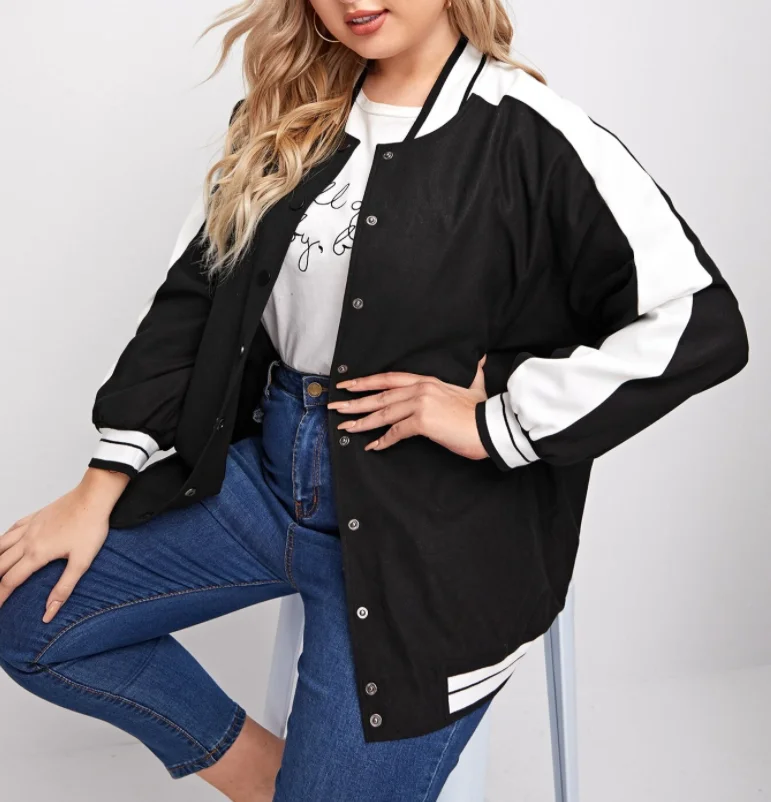 Spring And Autumn Front Pocket Long Sleeve Clothes Plus Size Double-Breasted Woman Coat
Spring And Autumn Front Pocket Long Sleeve Clothes Plus Size Double-Breasted Woman Coat