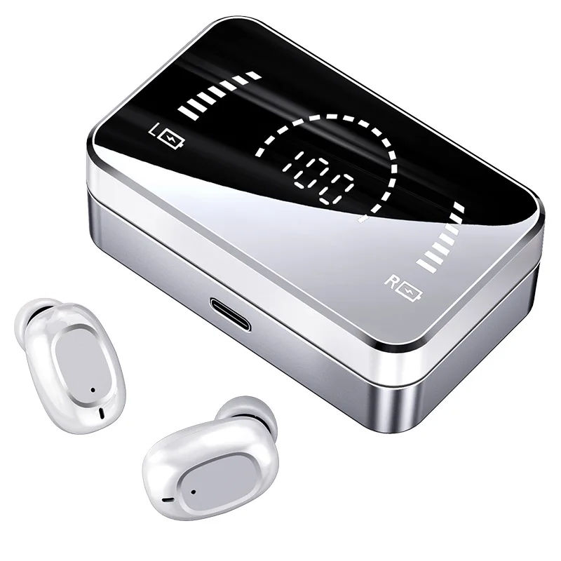 Mirror LED Smart Battery Display TWS Wireless Earphones Portable Sports Waterproof Mini In-ear Wireless Earbuds Charging Box
Mirror LED Smart Battery Display TWS Wireless Earphones Portable Sports Waterproof Mini In-ear Wireless Earbuds Charging Box