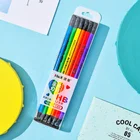 School Oem HB Pencil Eraser Black Wood School Pencil Fluorescencel And Set Tri Body Oem Lead School Packaging Office