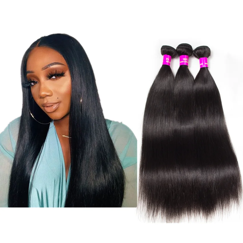 Hair extension type straight hair and brazilian human hair weaving, Natural color 
Hair extension type straight hair and brazilian human hair weaving, Natural color