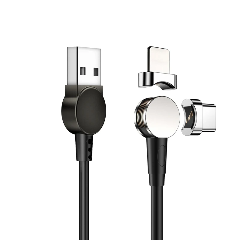 180-degree rotating detachable magnetic USB charge data cable for Android iPad MacBook, Black
180-degree rotating detachable magnetic USB charge data cable for Android iPad MacBook, Black