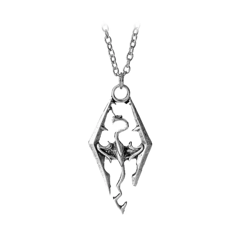Skyrim Elder Scrolls Dragon Pendant Necklace Vintage Charm Dinosaur Pendant Film Around Jewelry For Men Women
Skyrim Elder Scrolls Dragon Pendant Necklace Vintage Charm Dinosaur Pendant Film Around Jewelry For Men Women