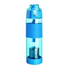 650 ml BPA Free Custom Plastic Hydrogen Rich Water Alkaline Water Bottle with Filter & Strap