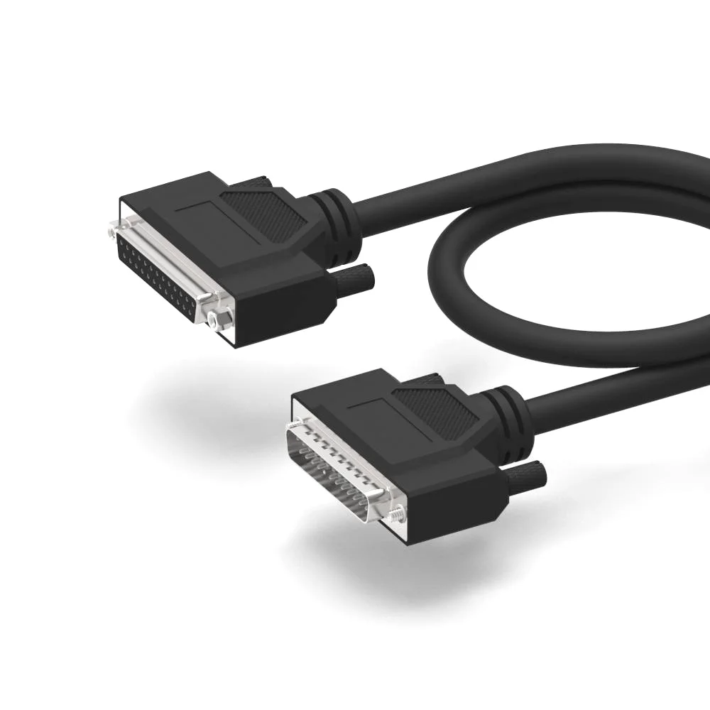 D-sub 25 cable db25 male to db25 female extension cable computer printer cable, Black
D-sub 25 cable db25 male to db25 female extension cable computer printer cable, Black