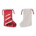 Single Side Sequin Christmas Stockings Blank Magic Christmas Socks
