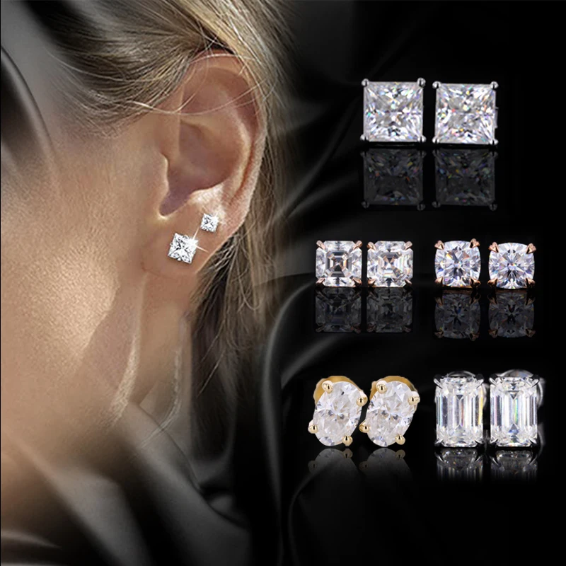 Starsgem Women's Jewelry 18K Solid Gold 1.0ct per stone DEF VVS Moissanite Diamond Stud Earrings
Starsgem Women's Jewelry 18K Solid Gold 1.0ct per stone DEF VVS Moissanite Diamond Stud Earrings