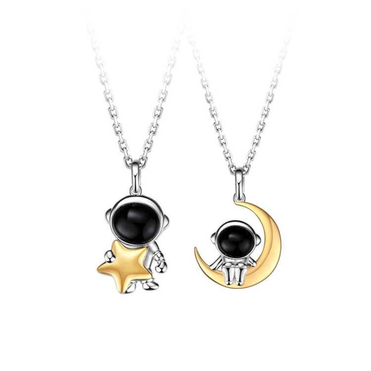 G119 Valentine Gift Creative Star Moon Astronaut Pendant Necklaces for Women Men Fashion Jewelry Couple Necklace
G119 Valentine Gift Creative Star Moon Astronaut Pendant Necklaces for Women Men Fashion Jewelry Couple Necklace