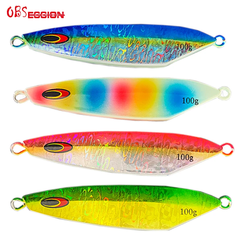 OBSESSION 56# 100g 110mm Japan Laser Paper Slow Sinking Flat Micro Fishing Lead Jigs Glow Saltwater Fishing Tackle Accessaries, 4 collors
OBSESSION 56# 100g 110mm Japan Laser Paper Slow Sinking Flat Micro Fishing Lead Jigs Glow Saltwater Fishing Tackle Accessaries, 4 collors