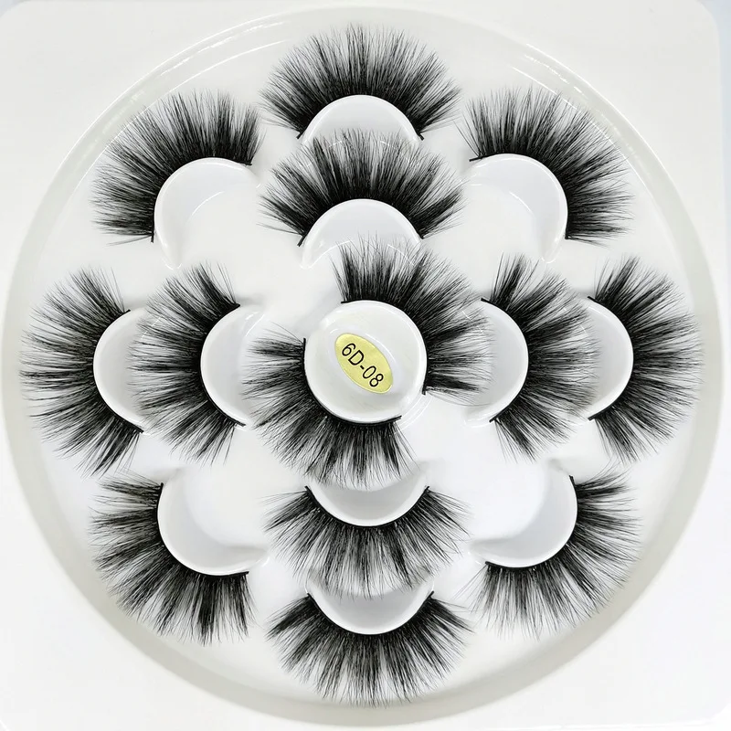 Wholesale 7 pairs set samples faux mink eyelashes 3d flower lash case natural silk lashes drop shipping, Natural black
Wholesale 7 pairs set samples faux mink eyelashes 3d flower lash case natural silk lashes drop shipping, Natural black