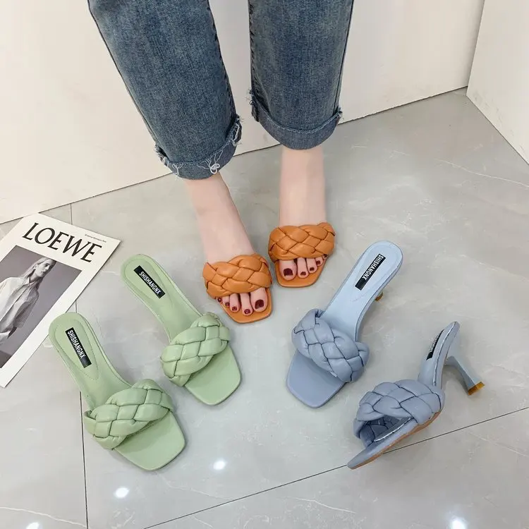 WF830 Women Summer Shoes Fashion Weave Square Toe Thin Heel Sandals Heels For Women, Green, blue, brown
WF830 Women Summer Shoes Fashion Weave Square Toe Thin Heel Sandals Heels For Women, Green, blue, brown