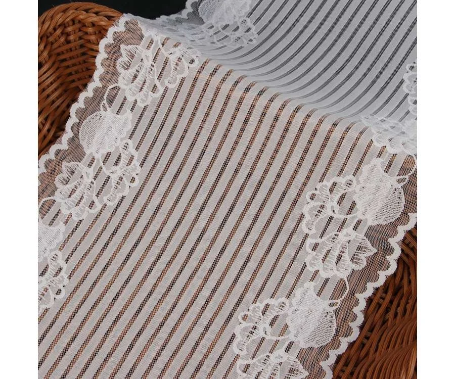 Wholesale high quality lace fabric fast delivery spandex nylon decorated flower lace fabric for curtain cloth accessories, Colors
Wholesale high quality lace fabric fast delivery spandex nylon decorated flower lace fabric for curtain cloth accessories, Colors