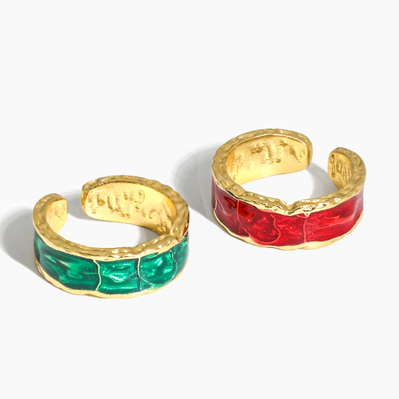 Pure S925 Sterling Silver Simple Inlaid Color Epoxy Irregular enamel Ring Opening Adjustable Ring Jewelry For Women
Pure S925 Sterling Silver Simple Inlaid Color Epoxy Irregular enamel Ring Opening Adjustable Ring Jewelry For Women