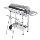 korean rotating kettle drum pellet barbecue grill