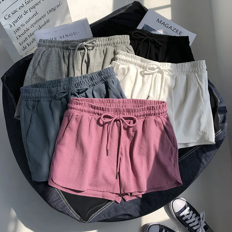 2021 New Arrival Sweat Shorts Polyester Solid Color Summer Sports Shorts Leisure Drawstring Pockets Best Selling Women Shorts
2021 New Arrival Sweat Shorts Polyester Solid Color Summer Sports Shorts Leisure Drawstring Pockets Best Selling Women Shorts