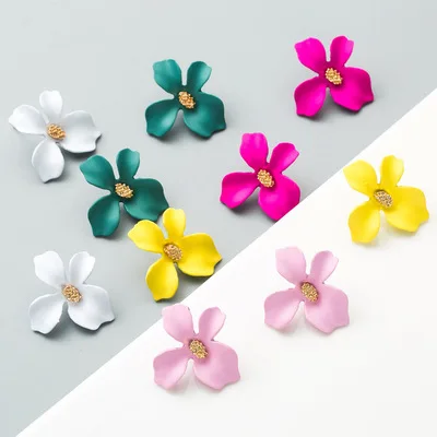 2021 Wish Hot Sale New Bohemia Earrings Inkjet Bright Colors Pink Flower Stud Earrings For Women Fashion Jewelry
2021 Wish Hot Sale New Bohemia Earrings Inkjet Bright Colors Pink Flower Stud Earrings For Women Fashion Jewelry