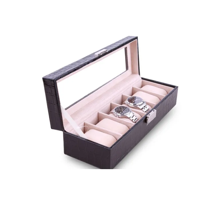 carbon fiber leather luxury watch organizer box wholesale wrist