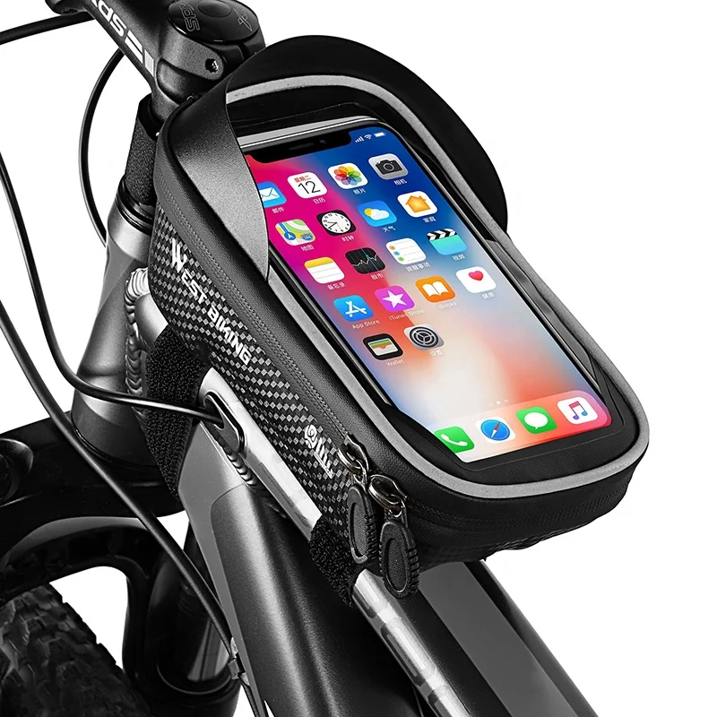 6.0 Inch Touch Screen Waterproof Bicycle Top Tube Cycling Phone Mount Bike Front Frame Bag Pack with Touch Screen Phone Case, Black
6.0 Inch Touch Screen Waterproof Bicycle Top Tube Cycling Phone Mount Bike Front Frame Bag Pack with Touch Screen Phone Case, Black