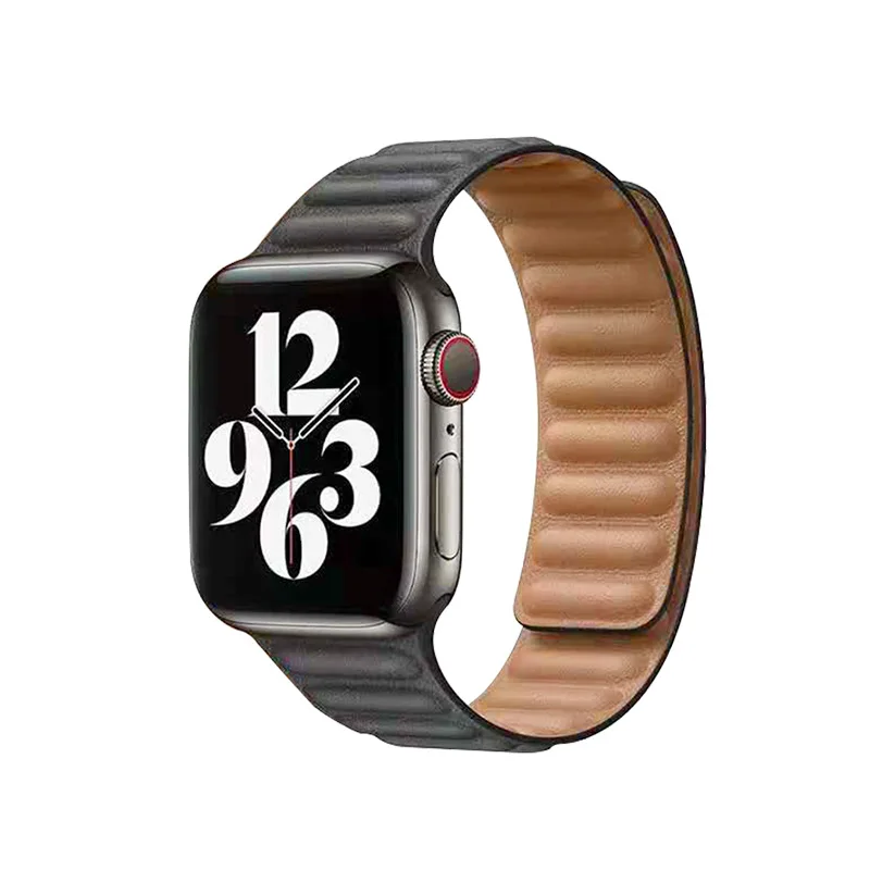 Suitable apple leather watch chain strap magnetic buckle Apple strap wristband 38mm 44mm length pure color business convenience
Suitable apple leather watch chain strap magnetic buckle Apple strap wristband 38mm 44mm length pure color business convenience