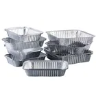 Disposable Aluminum foil takeaway food container 1750ml