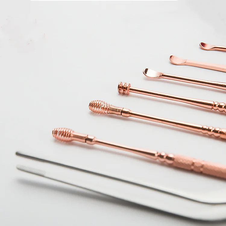 Wholesale Portable Ear Cleaner Beauty Tools Kit Stainless Steel Ear Wax Remover Earpick Cleaner Removal, Rose gold
Wholesale Portable Ear Cleaner Beauty Tools Kit Stainless Steel Ear Wax Remover Earpick Cleaner Removal, Rose gold