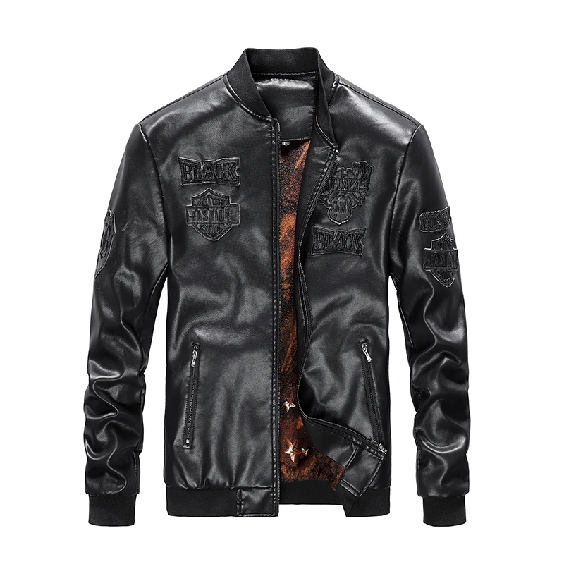 Factory Price Fashion Custom Hip Hop Pu Genuine Leather Jacket For Men, Black, red, dark blue, coffee
Factory Price Fashion Custom Hip Hop Pu Genuine Leather Jacket For Men, Black, red, dark blue, coffee