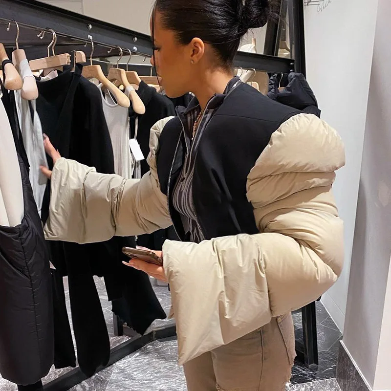 Fashionable High Street Women's Jackets Stitching Padded Shoulder Long Sleeve Fall Winter Clothing Casual Biker Coats
Fashionable High Street Women's Jackets Stitching Padded Shoulder Long Sleeve Fall Winter Clothing Casual Biker Coats