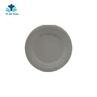 Eco Friendly Brownish Disposable Biodegradable Corn Starch Pulp Paper Plate 10 inches
