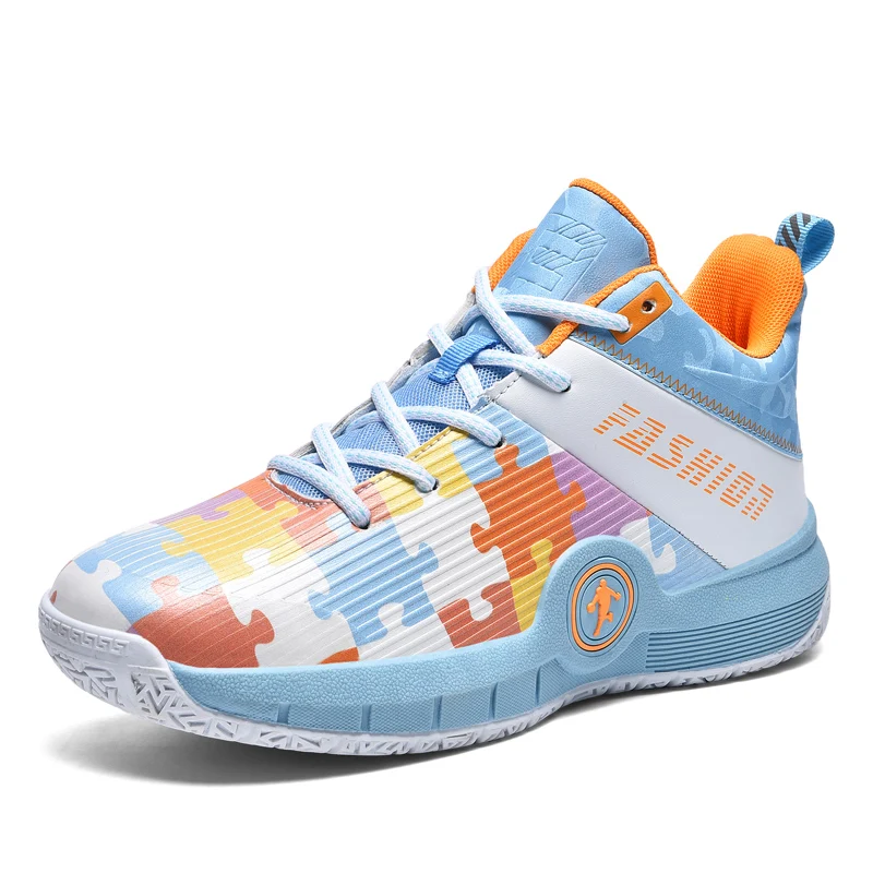 New Arrival Unisex Street Basketball Sports Shoes High Quality Colorful Sneakers High Top Women Men Basketball Shoes, Orange, blue, black
New Arrival Unisex Street Basketball Sports Shoes High Quality Colorful Sneakers High Top Women Men Basketball Shoes, Orange, blue, black