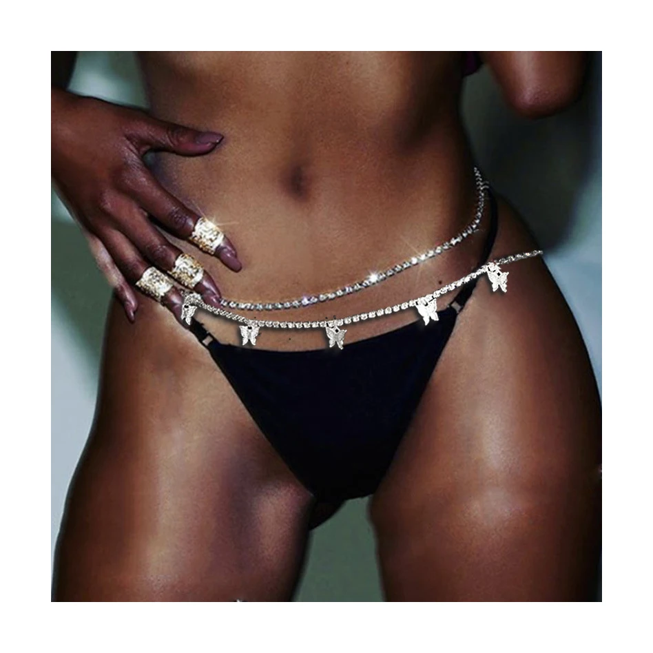 Designer Sexy Diamond Stainless Customized Indian Rhinestone Gold Plate Butterfly Waist Jewelry Belly Chain
Designer Sexy Diamond Stainless Customized Indian Rhinestone Gold Plate Butterfly Waist Jewelry Belly Chain