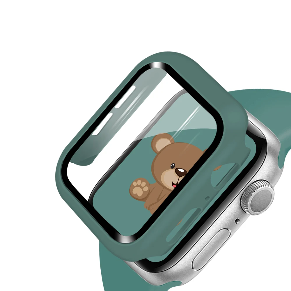 Candy Color Watch Case by Shockproof PC for Apple iWatch Case 6 SE 5 4 3 with Tempered Glass Film, Customer's requirement
Candy Color Watch Case by Shockproof PC for Apple iWatch Case 6 SE 5 4 3 with Tempered Glass Film, Customer's requirement