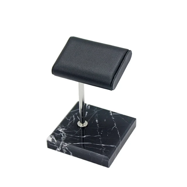 Black leather marble base display stand metal straight rod black stainless steel watch stand
Black leather marble base display stand metal straight rod black stainless steel watch stand
