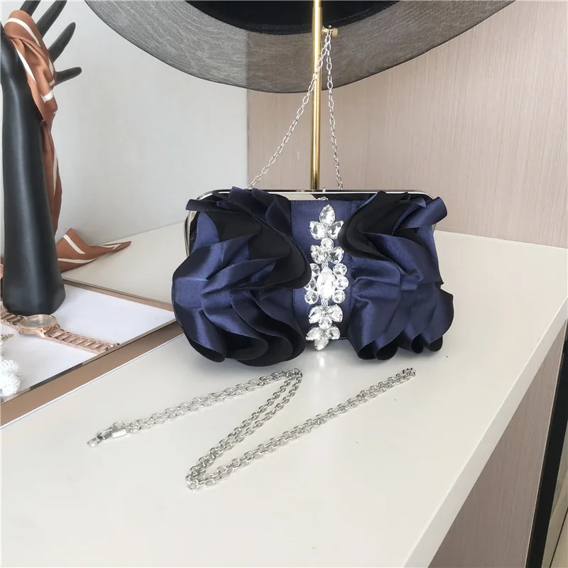 JANHE sac a main Women rhinestone Flower Evening Bag Lady Wedding Mini Handbag Party Hand Bag Silk Purse bridesmaid bag Clutch
JANHE sac a main Women rhinestone Flower Evening Bag Lady Wedding Mini Handbag Party Hand Bag Silk Purse bridesmaid bag Clutch