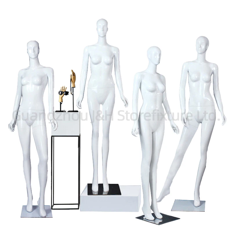 Luxury Mannequin Manufacturer Abstract Mannequin Femme Display Full Body Female Mannequins For Clothes, White