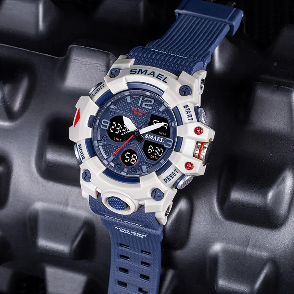 2021 SMAEL digital original brand 8008 quartz gent Chronograph Custom Logo Wrist Watch Mens waterproof Watches, Army green,black gold,black gray,black blue,black,orange,khaki
2021 SMAEL digital original brand 8008 quartz gent Chronograph Custom Logo Wrist Watch Mens waterproof Watches, Army green,black gold,black gray,black blue,black,orange,khaki